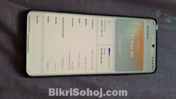 Redlme 11pro+5G Ram 12  256GB